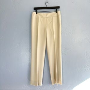 Akris Wool Cream Dress Pants Size 8